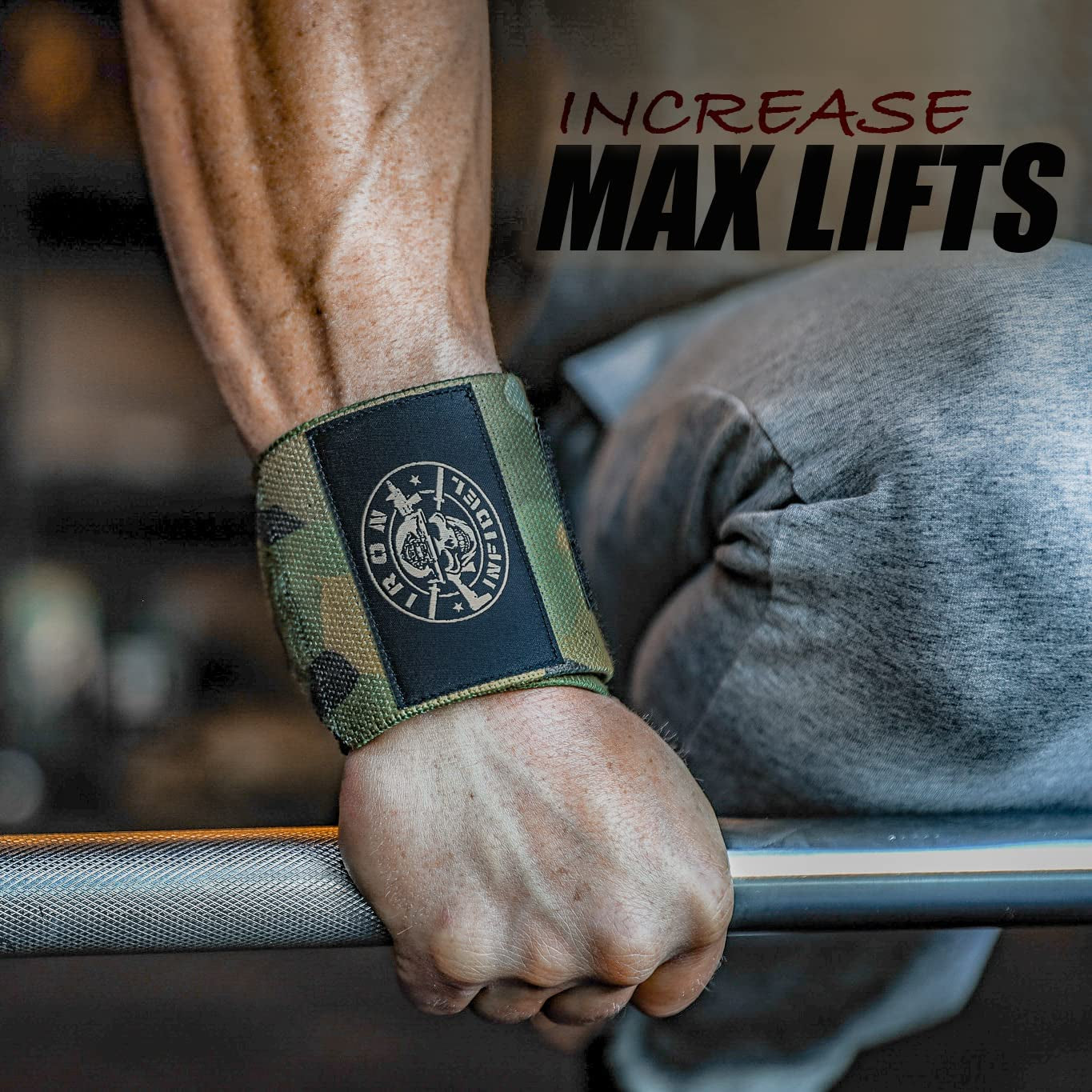 Weightlifting Wrist Wraps - 24" Extra Stiff Heavy Duty, Wrist Support for Gym Workouts, Crossfit, Weights, Powerlifting, Fitness, Exercise, Olympic Lifts, Bench Press