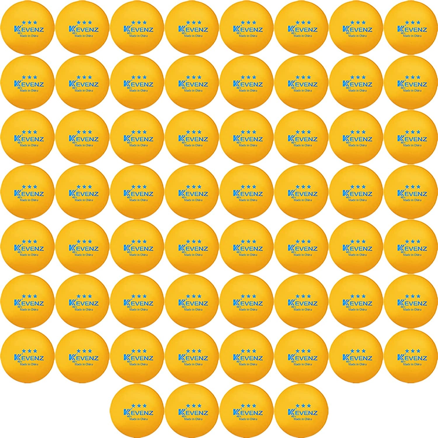 60-Pack 3 Star Ping Pong Balls,Advanced Table Tennis Ball,Bulk Outdoor Ping Pong Balls, Orange