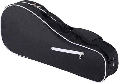 3 Racquet Tennis-Bag Premium Tennis-Racket-Bag with Protective Pad, Professional or Beginner Tennis Players, Lightweight Tennis Bag for All Ages,Black