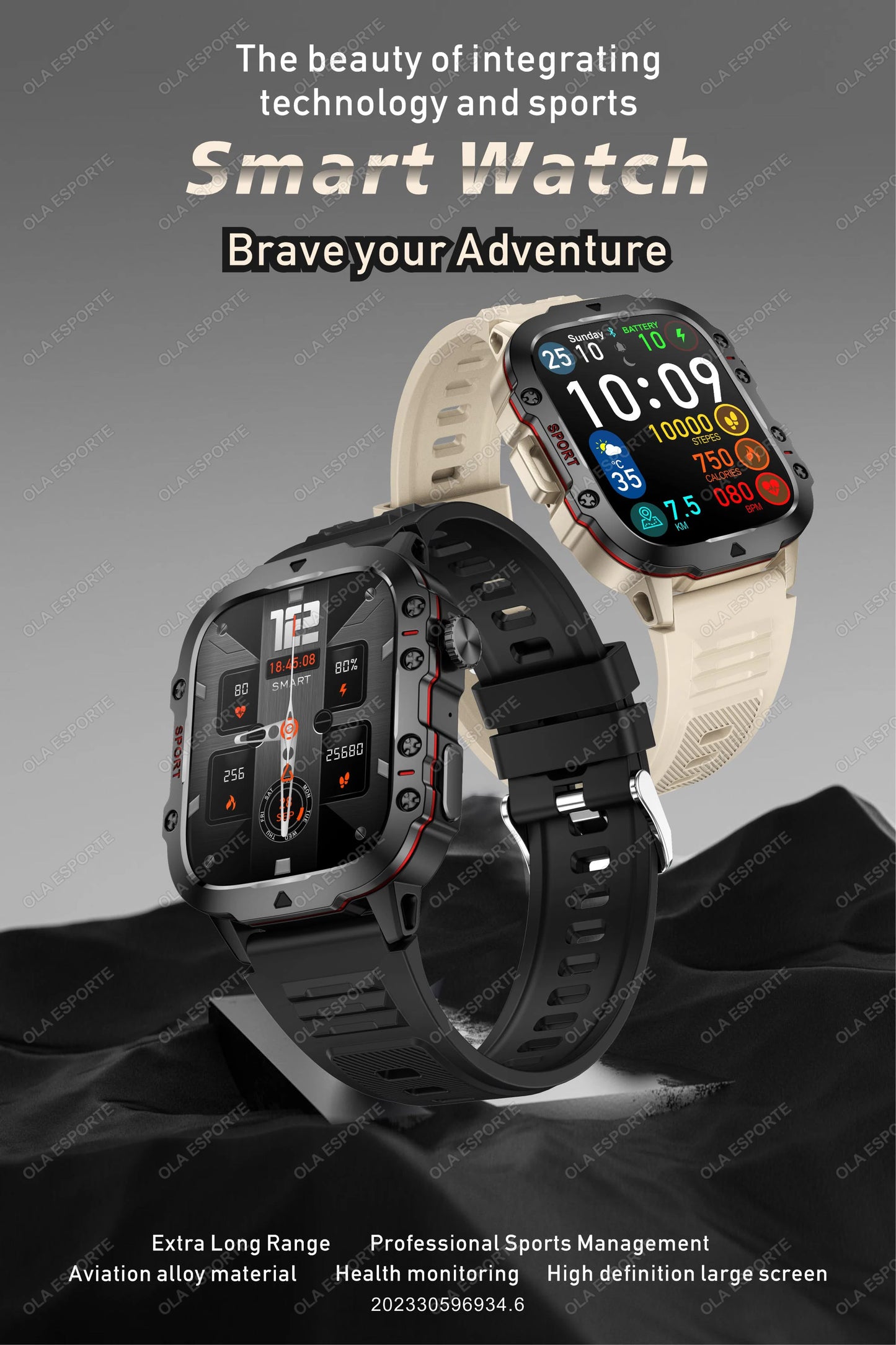 Original Men Smartwatch Flashlight Bluetooth Call Fitness Clock IP68 Waterproof Sports Men for Android IOS Smart Watch 2025 New